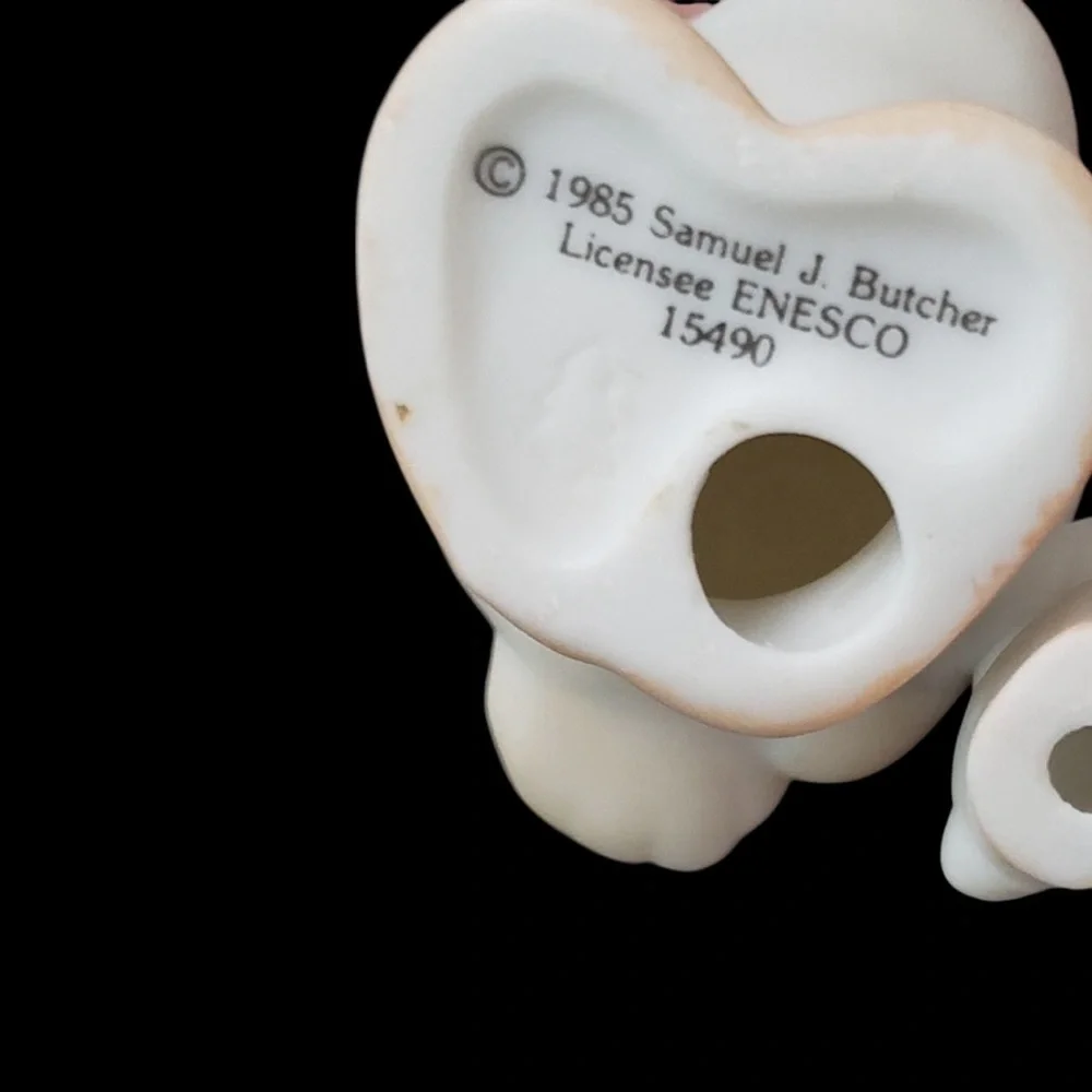 1995 Precious Moments Honk If You Love Jesus Pocelain Figurine Goose And Babies - Picture 5 of 5